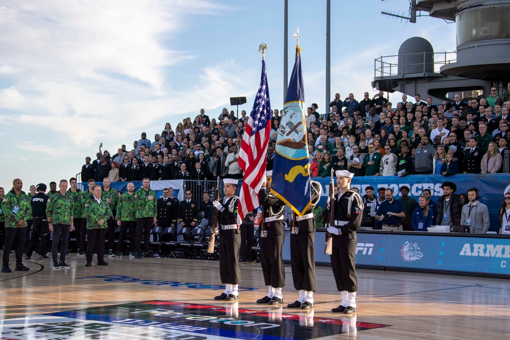 USS Abraham Lincoln hosts the 2022 ESPN Armed Forces Classic – Carrier Edition