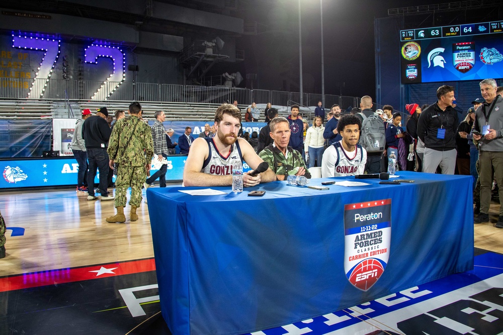 USS Abraham Lincoln hosts the 2022 ESPN Armed Forces Classic – Carrier Edition