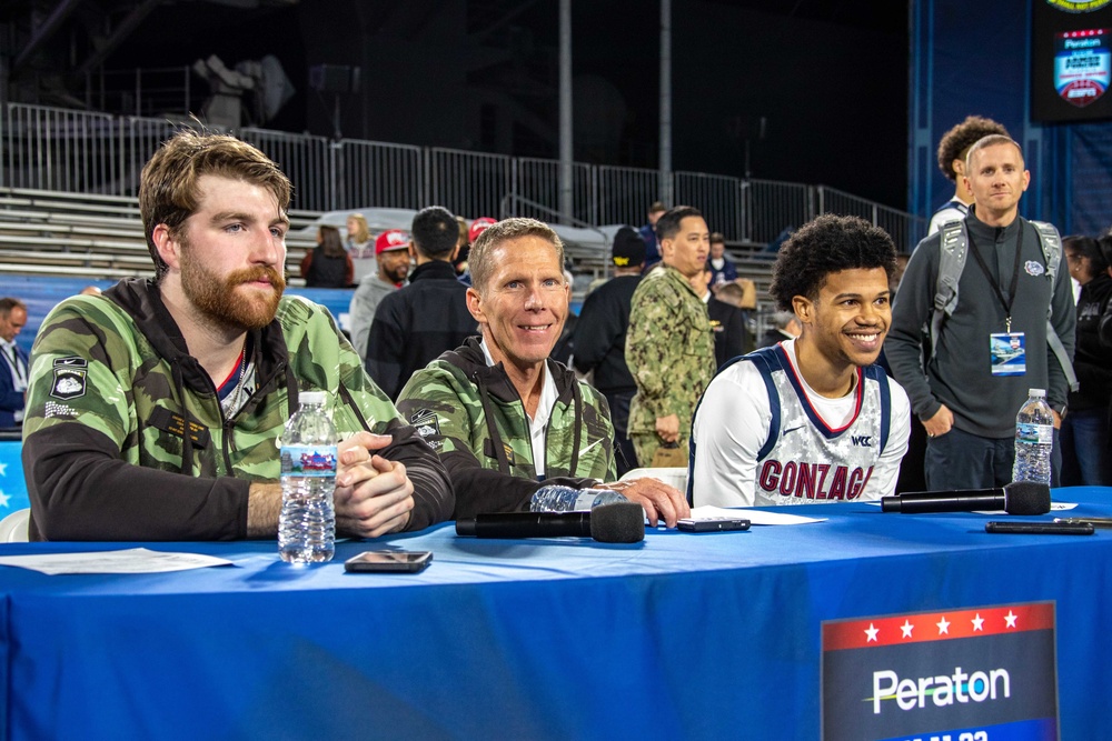 USS Abraham Lincoln hosts the 2022 ESPN Armed Forces Classic – Carrier Edition