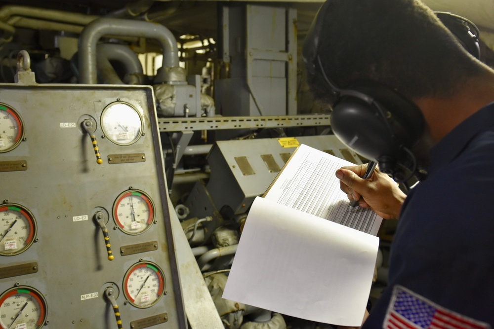 USCGC Hamilton conducts routine watch standing while in the Baltic Sea