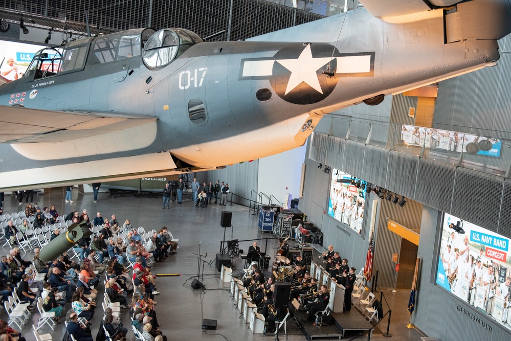 The U.S. Navy Band Commodores perform at The National WWII Museum.