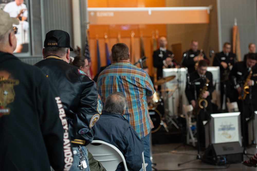 The U.S. Navy Band Commodores perform at The National WWII Museum.