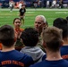 Army North Commander meets with UTSA ROTC cadets before a football game