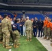 Army North Commander meets with UTSA ROTC cadets before a football game