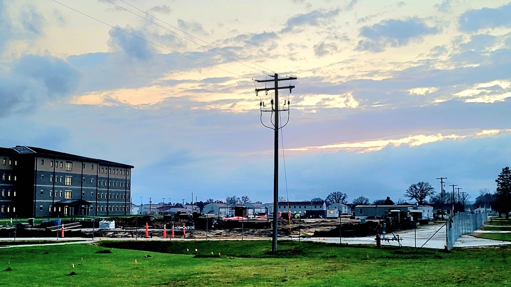 November 2022 construction operations of $11.96 million transient training brigade headquarters at Fort McCoy
