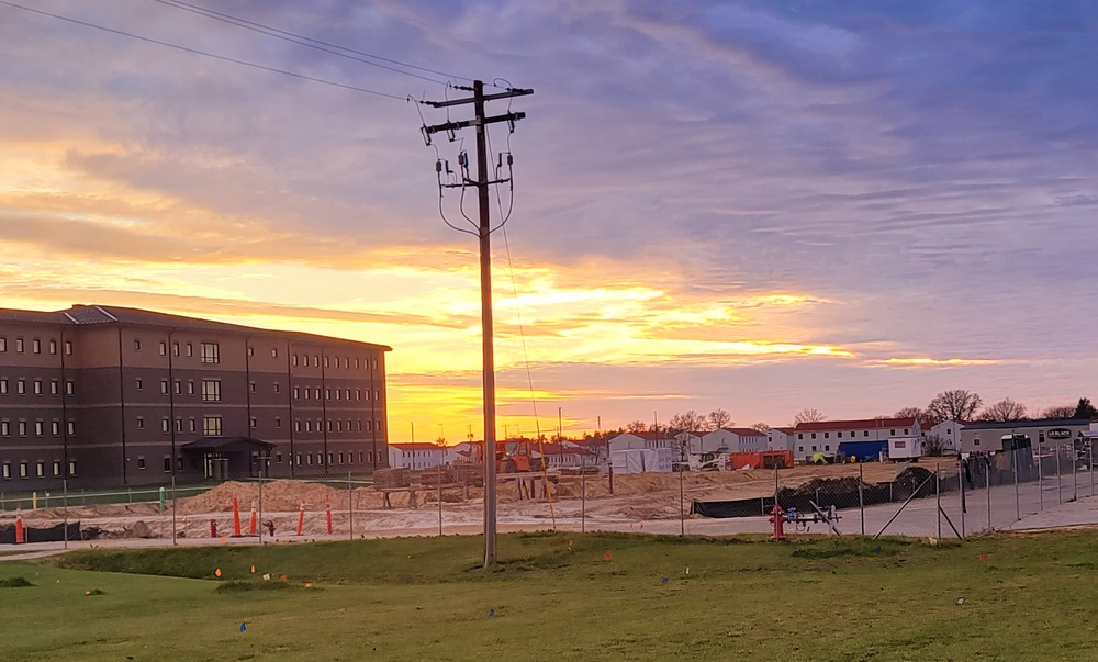 November 2022 construction operations of $11.96 million transient training brigade headquarters at Fort McCoy