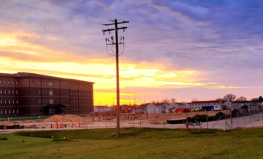 November 2022 construction operations of $11.96 million transient training brigade headquarters at Fort McCoy