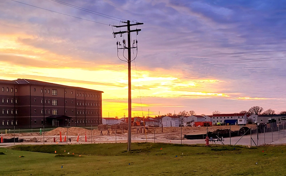 November 2022 construction operations of $11.96 million transient training brigade headquarters at Fort McCoy