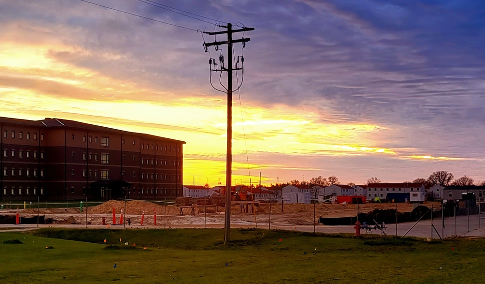 November 2022 construction operations of $11.96 million transient training brigade headquarters at Fort McCoy
