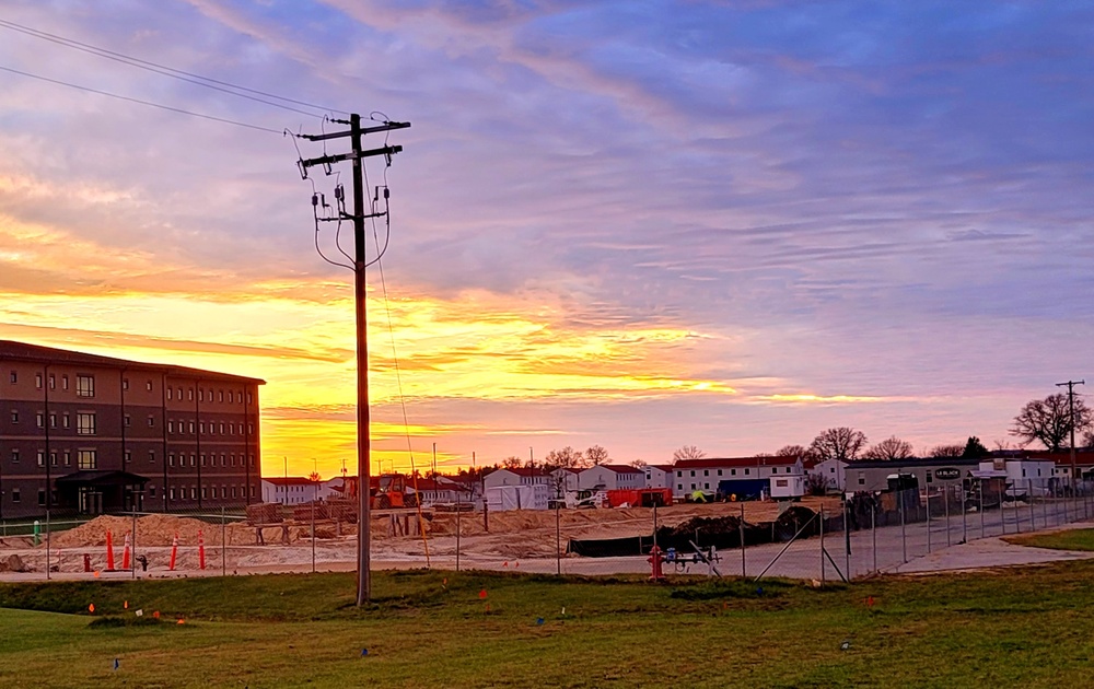 November 2022 construction operations of $11.96 million transient training brigade headquarters at Fort McCoy