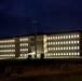 New barracks at night at Fort McCoy