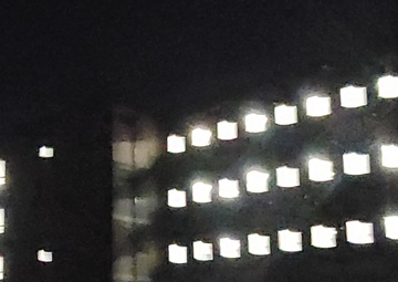 New barracks at night at Fort McCoy