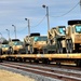 411th Engineer Company equipment deployment by rail movement at Fort McCoy