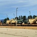 411th Engineer Company equipment deployment by rail movement at Fort McCoy