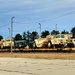 411th Engineer Company equipment deployment by rail movement at Fort McCoy