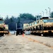 411th Engineer Company equipment deployment by rail movement at Fort McCoy