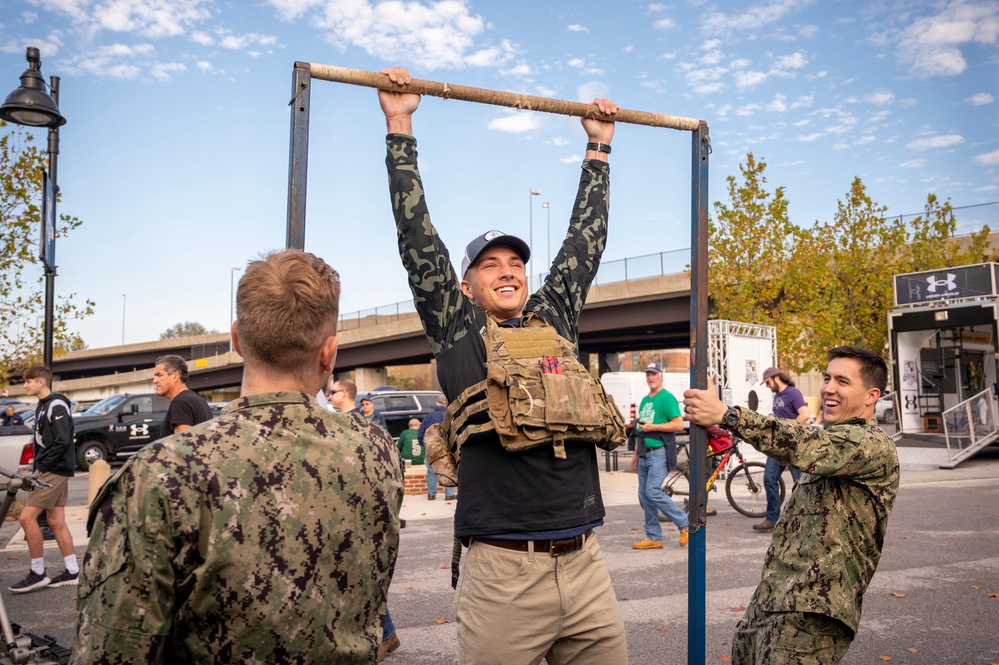 NTAG Philadelphia recruiters set up at the Navy-Notre Dame game