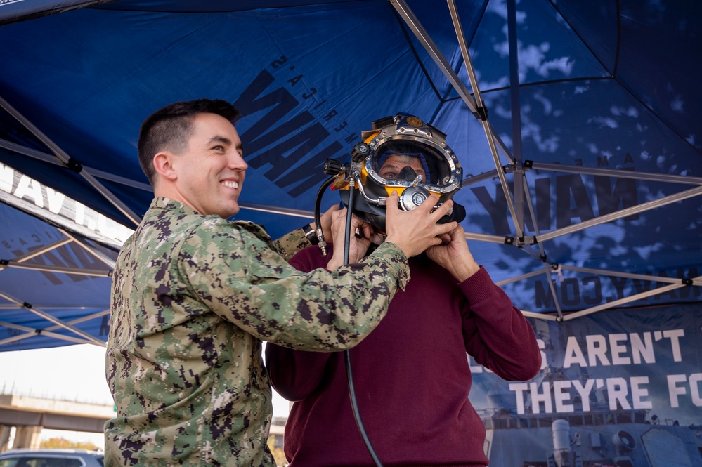 NTAG Philadelphia recruiters set up at the Navy-Notre Dame game