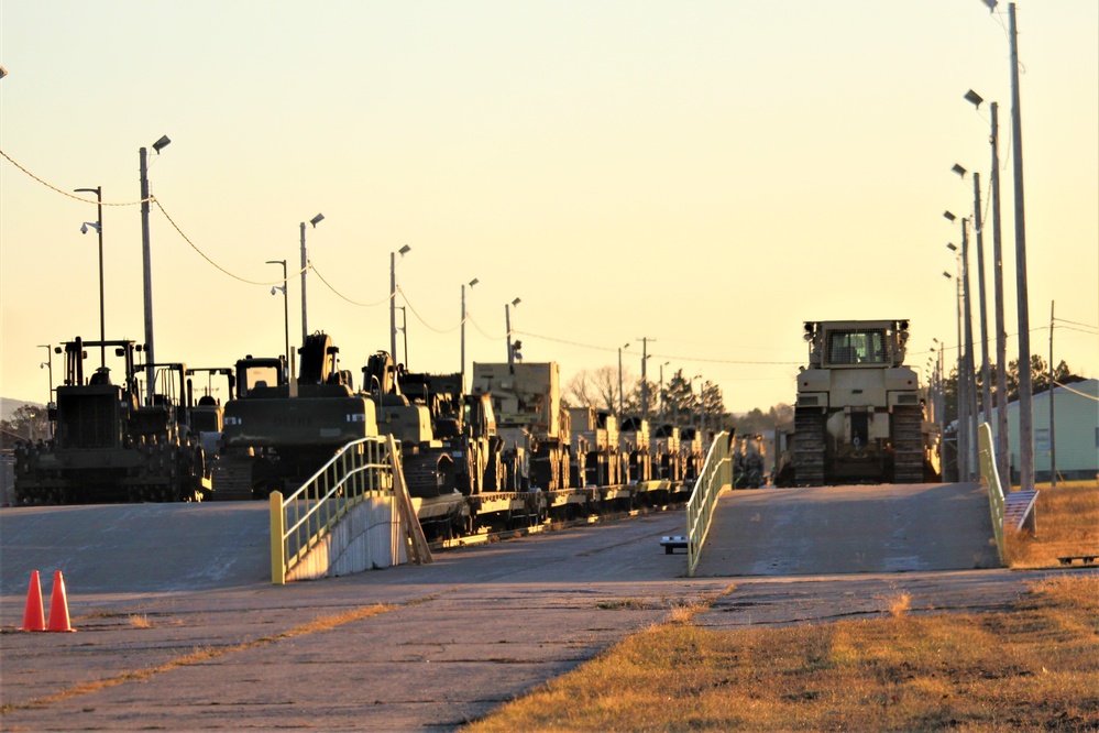 Fort McCoy supports rail movement for Army Reserve’s 411th Engineer Company