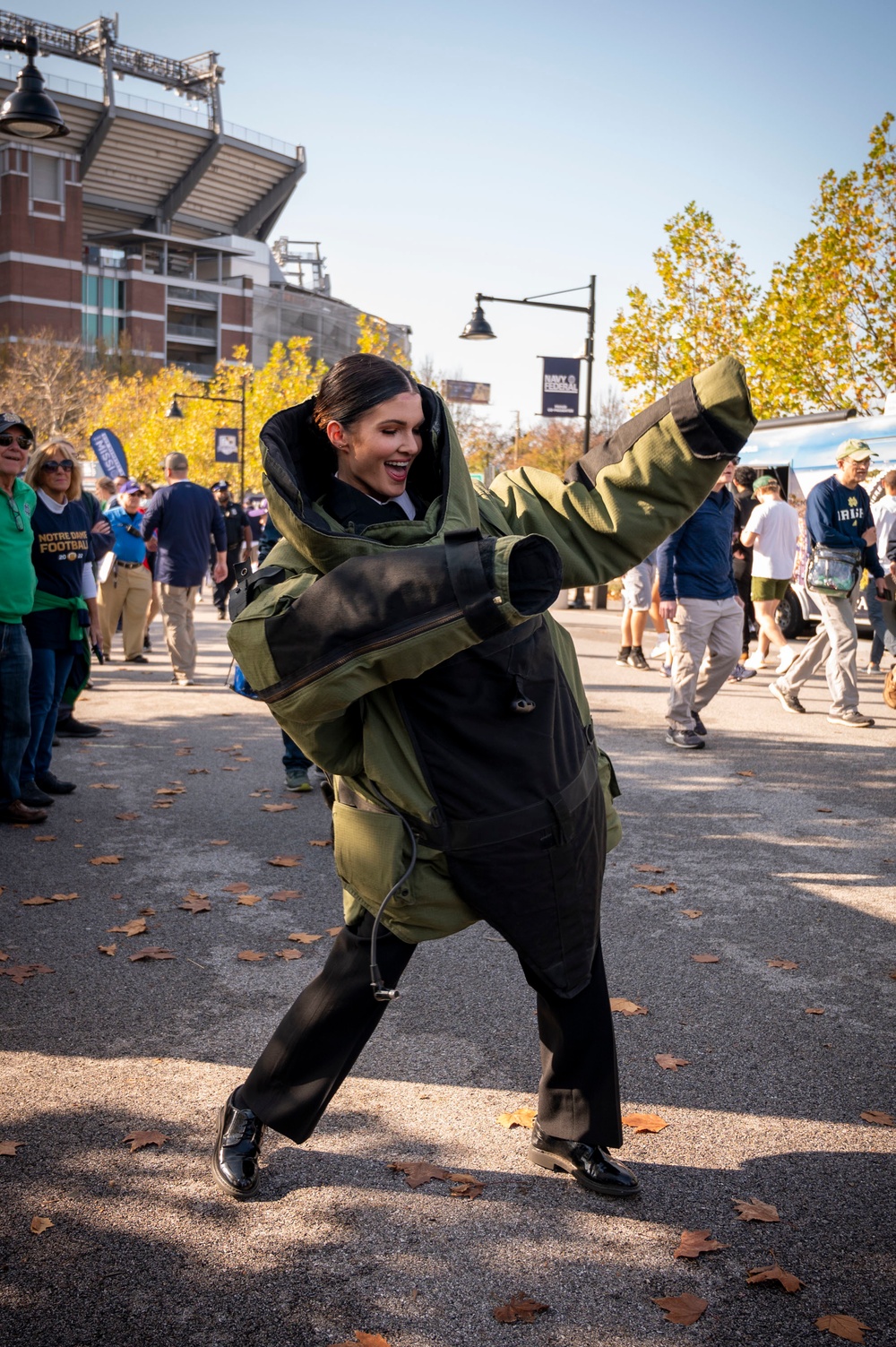 NTAG Philadelphia recruiters set up at the Navy-Notre Dame game