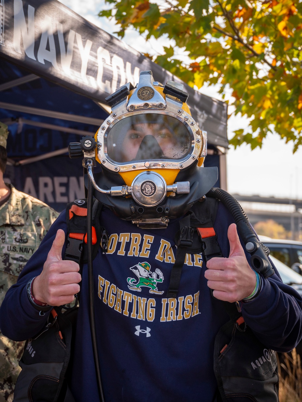 NTAG Philadelphia recruiters set up at the Navy-Notre Dame game