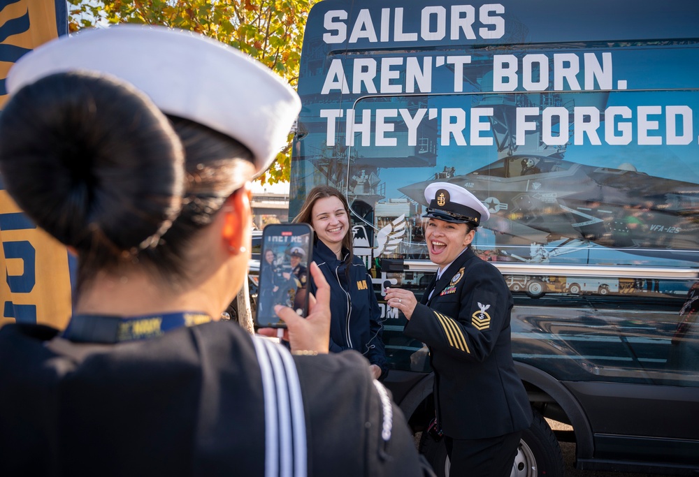 NTAG Philadelphia recruiters set up at the Navy-Notre Dame game