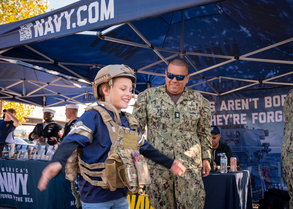 NTAG Philadelphia recruiters set up at the Navy-Notre Dame game