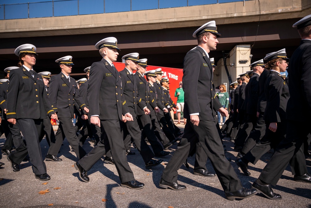 NTAG Philadelphia recruiters set up at the Navy-Notre Dame game