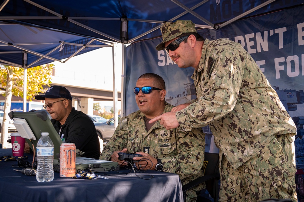 NTAG Philadelphia recruiters set up at the Navy-Notre Dame game