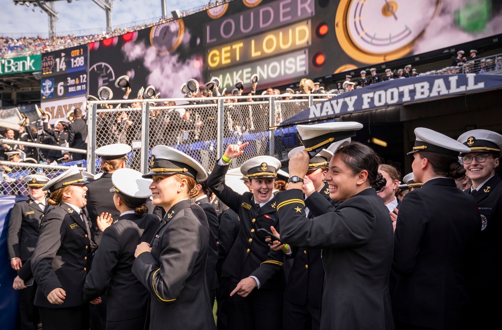 NTAG Philadelphia recruiters set up at the Navy-Notre Dame game