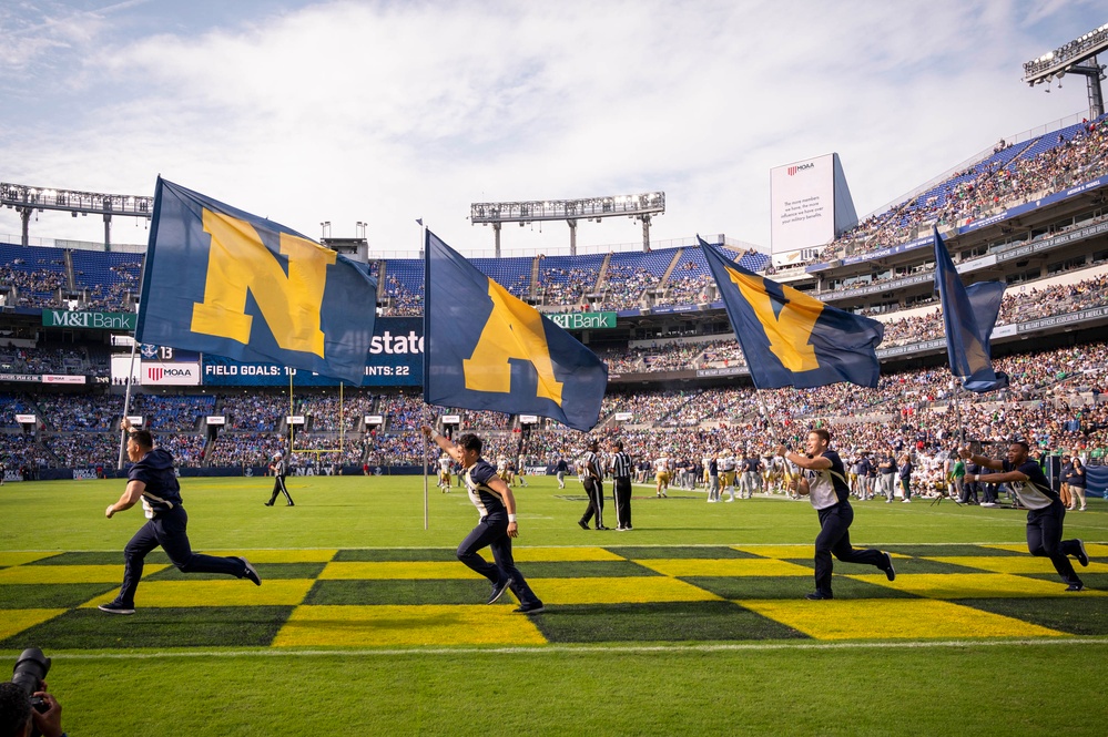 NTAG Philadelphia recruiters set up at the Navy-Notre Dame game