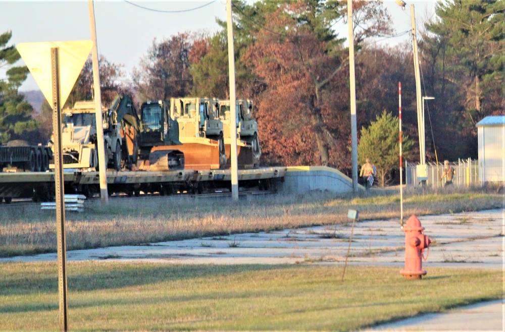 Fort McCoy supports rail movement for Army Reserve’s 411th Engineer Company