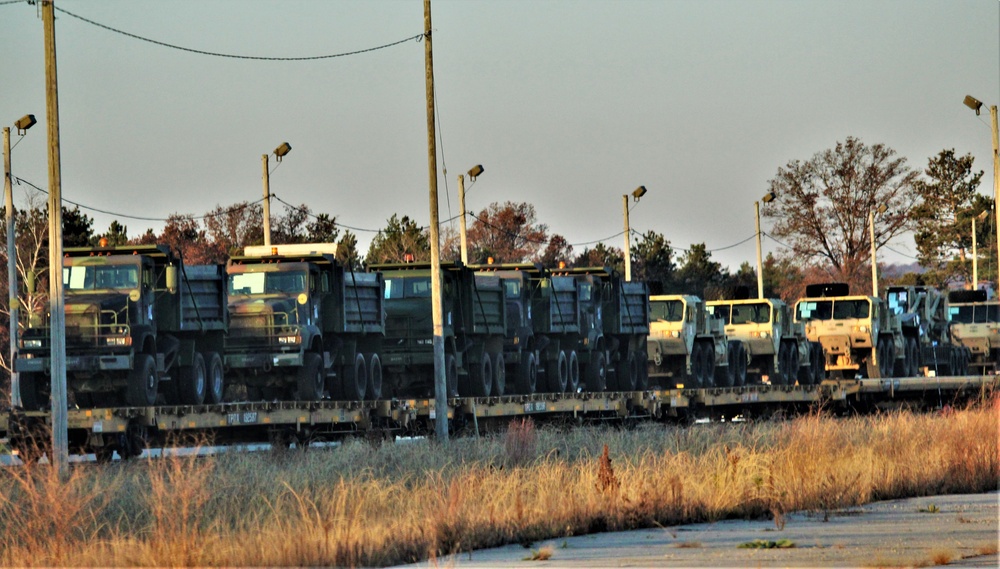 Fort McCoy supports rail movement for Army Reserve’s 411th Engineer Company