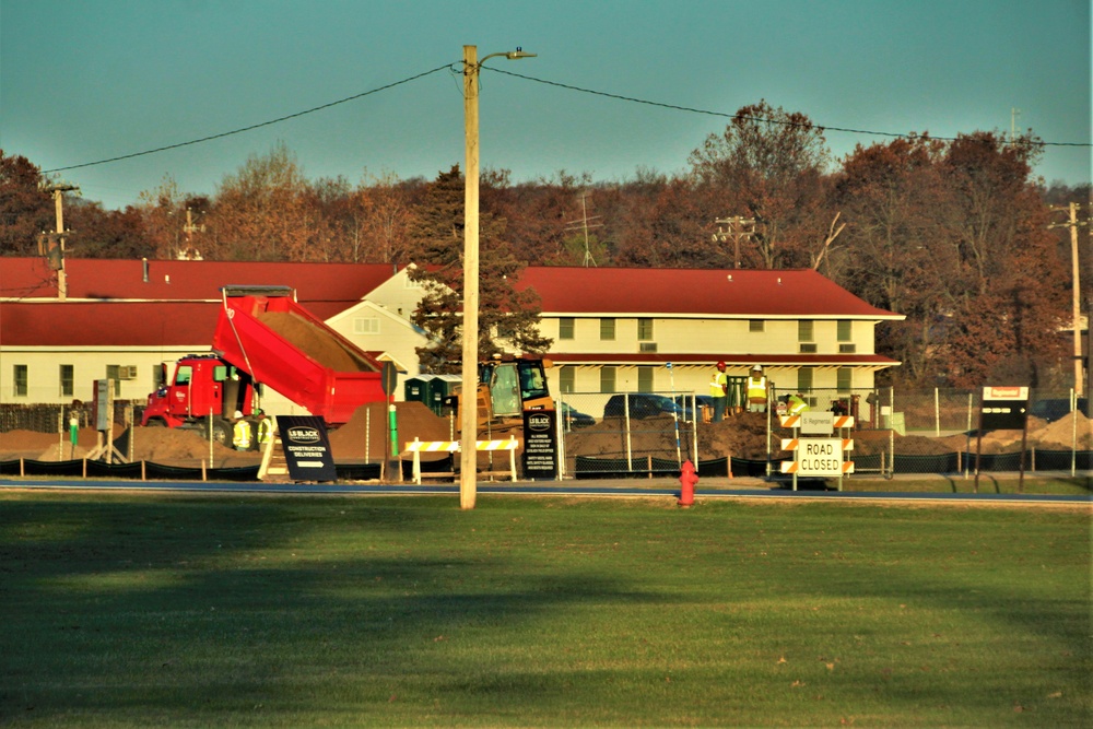 November 2022 construction operations of $11.96 million transient training brigade headquarters at Fort McCoy