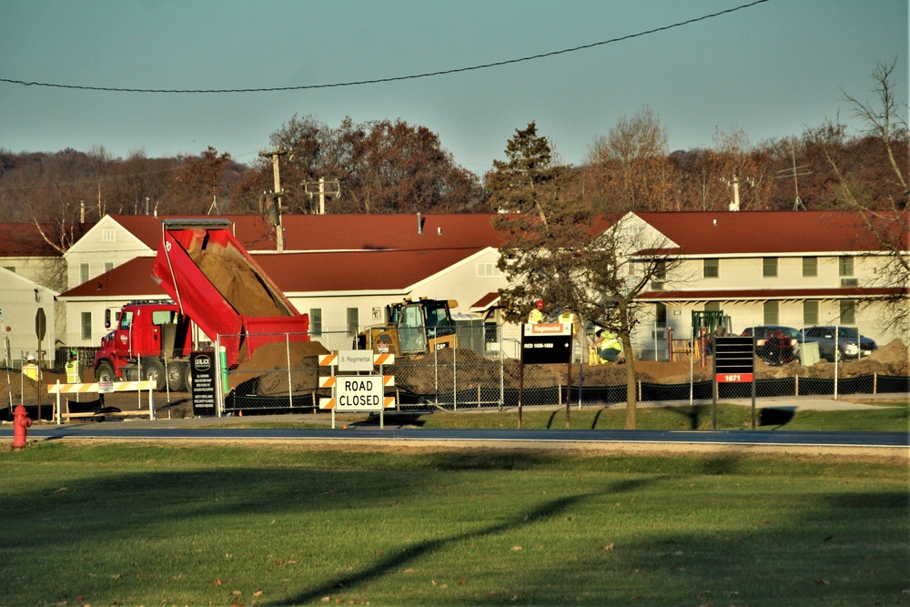 November 2022 construction operations of $11.96 million transient training brigade headquarters at Fort McCoy