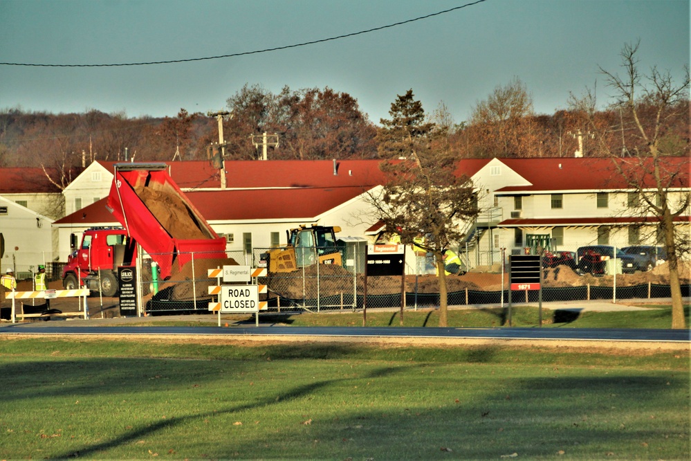 November 2022 construction operations of $11.96 million transient training brigade headquarters at Fort McCoy