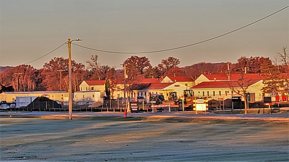 November 2022 construction operations of $11.96 million transient training brigade headquarters at Fort McCoy