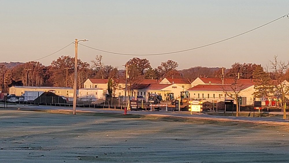 November 2022 construction operations of $11.96 million transient training brigade headquarters at Fort McCoy