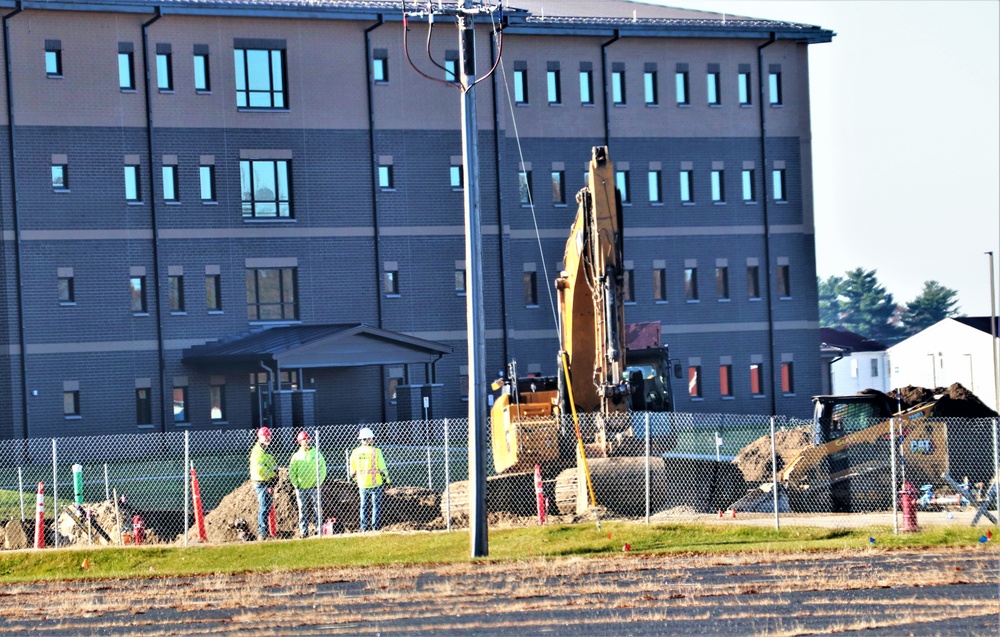 November 2022 construction operations of $11.96 million transient training brigade headquarters at Fort McCoy