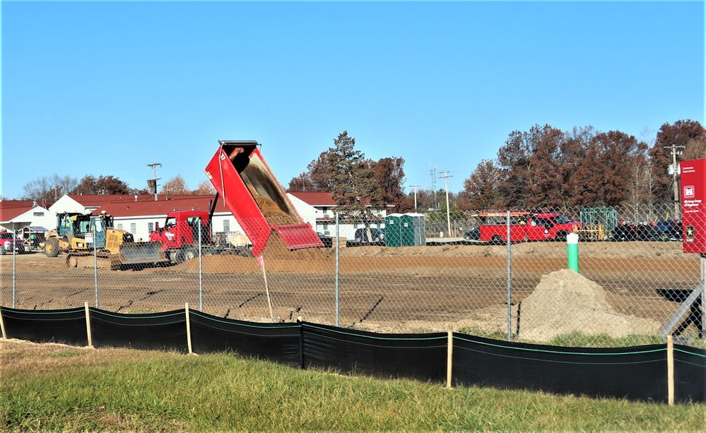 November 2022 construction operations of $11.96 million transient training brigade headquarters at Fort McCoy