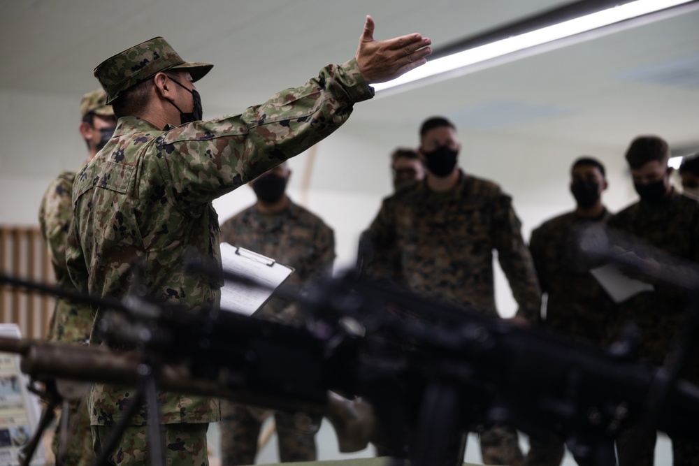 Keen Sword 23: U.S. Marines tour JGDF range and motor pool facilities