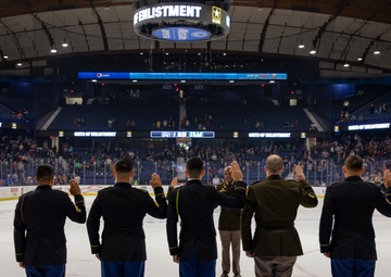 1st Infantry Division attends Salute to Service game