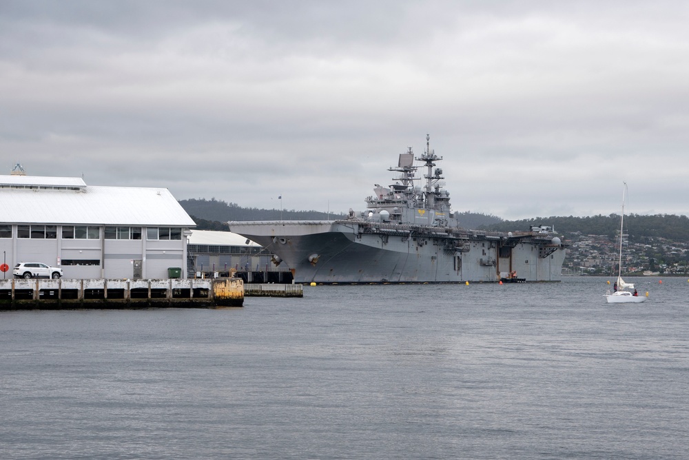 USS Tripoli Visits Hobart