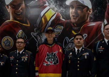 1st Infantry Division attends Salute to Service game