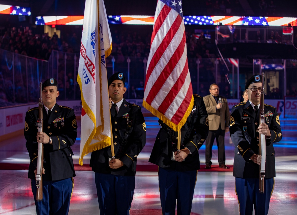 1st Infantry Division attends Salute to Service game