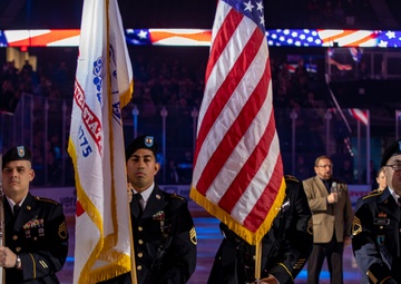 1st Infantry Division attends Salute to Service game