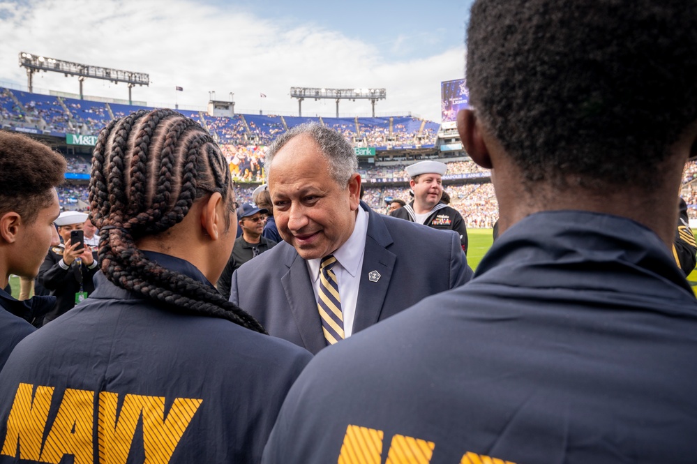 DVIDS Images Future Sailors sworn in by SECNAV at NavyNotre Dame