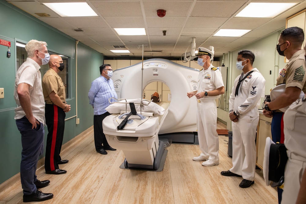 Lt. Gen. David Bellon and Mr. Francisco Palmieri visit USNS Comfort during Continuing Promise 2022