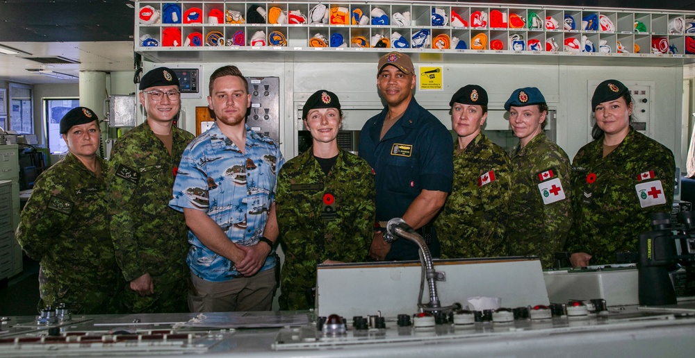 USNS Comfort honors Canadian Remembrance Day during Continuing Promise 2022