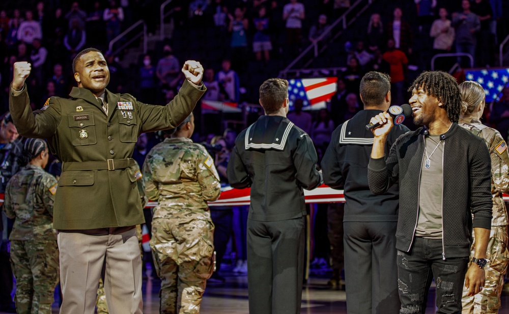 Detroit Pistons Host Military Appreciation Night